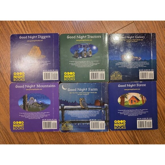 Good Night Board Books Lot Of 6 Tractor Farm Diggers Forest Mts by Adam G - Picture 2 of 9